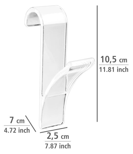 Komplet 6 kavljev za radiator Wenko Hook