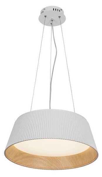 Bela/naravna LED viseča svetilka s kovinskim senčnikom ø 45 cm Umbria – Candellux Lighting