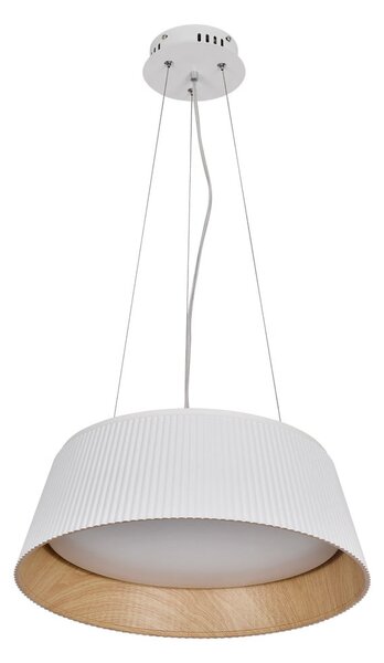 Bela/naravna LED viseča svetilka s kovinskim senčnikom ø 45 cm Umbria – Candellux Lighting