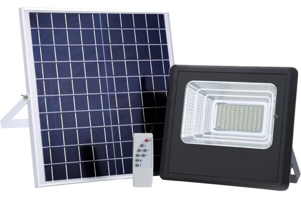 LED solarni reflektor (60 W, 1.200 lm, 6.000 K, IP65, z daljinskim upravljalnikom)