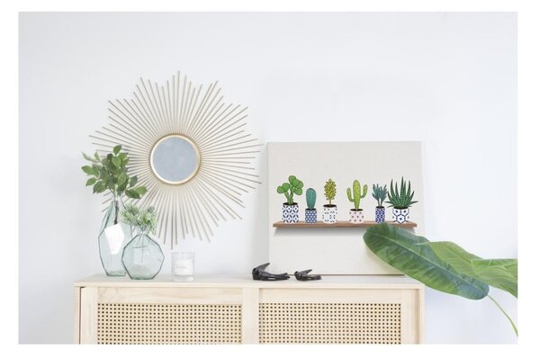 Slika na platnu Really Nice Things Lino Cactus Shelve, 50 x 70 cm