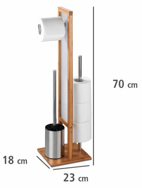 Stoječa WC garnitura Wenko Rivalta (bambus, višina 70 cm)