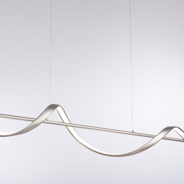 Q-Smart-Home Paul Neuhaus Q-Swing LED viseče svetilo, jeklo, zatemnjen, Kovinska, Dnevna soba / jedilnica, Kovina, Sodobni