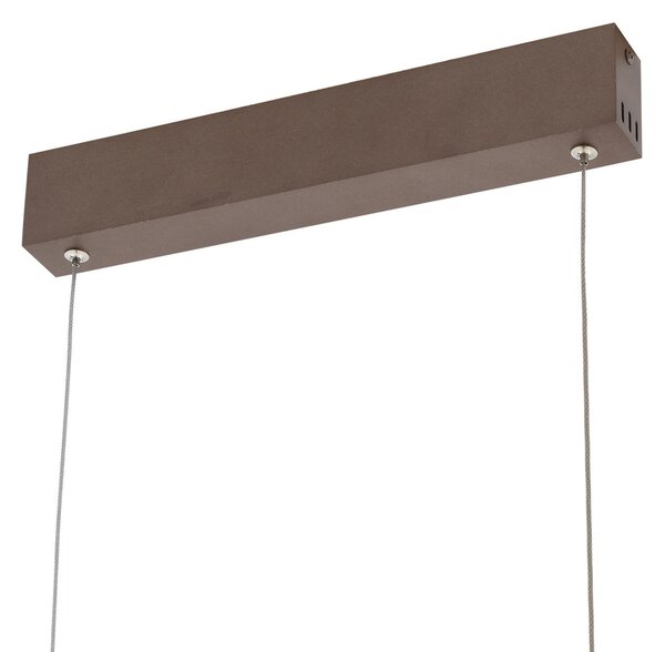Lucande Smart LED viseče svetilo Mylosh, kava, CCT, Tuya, zatemnjen, Rjava / rjasta, Dnevna soba / jedilnica, Aluminij, Sodobni