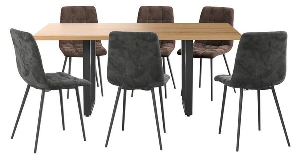 Mömax Raztegljiva Jedilna Miza Rudi, Barva Hrasta, 180-220x90
