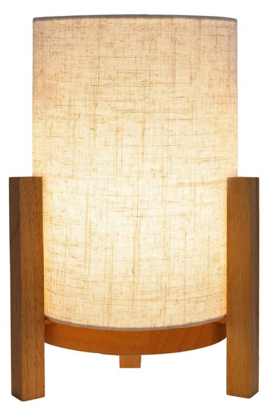 Näve Namizna svetilka Madita LED, višina 32 cm, naravna/plen, zatemnjen, Les, Dnevna soba / jedilnica, Les