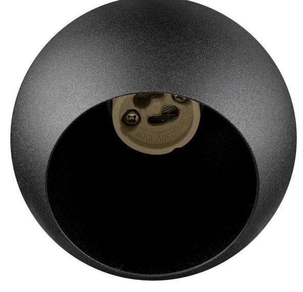 SLV obesna svetilka Light Eye 90, črna, Ø 9 cm, kovina, zatemnjen, Črna, Dnevna soba / jedilnica, Kovina, Sodobni