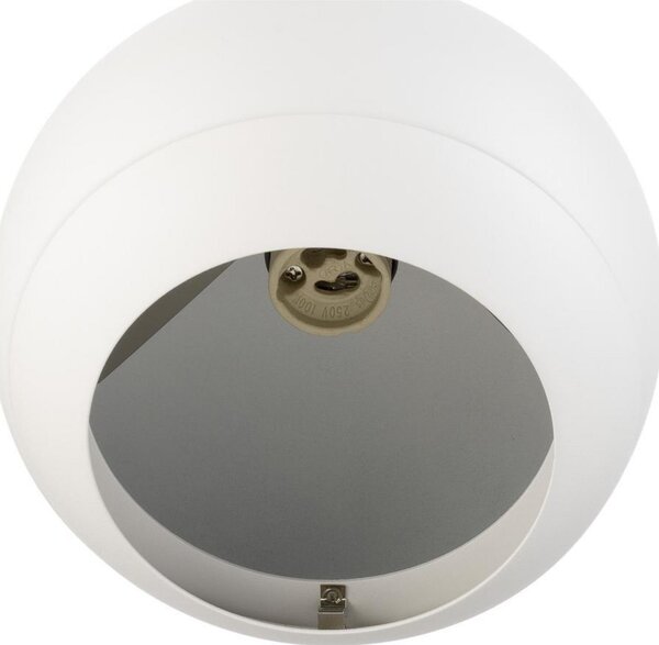 SLV obesna svetilka Light Eye 150, bela, Ø 15 cm, kovina, zatemnjen, Bela, Dnevna soba / jedilnica, Kovina, Sodobni