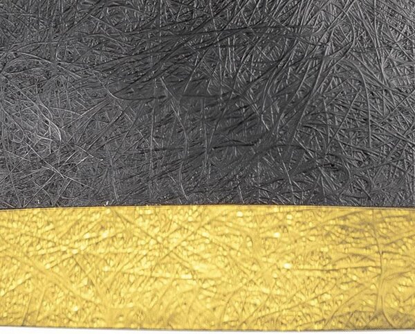 SLV viseča svetilka Forchini, 50 cm, črna/zlata, plastika, zatemnjen, Črna, Dnevna soba / jedilnica, Plastika, Sodobni