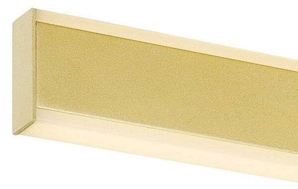 SLV LED stenska svetilka za kopalnico One Linear, 70 cm, barva medenina, zatemnjen, Zlata / medeninasta, Kopalnica, Aluminij, Sodobni