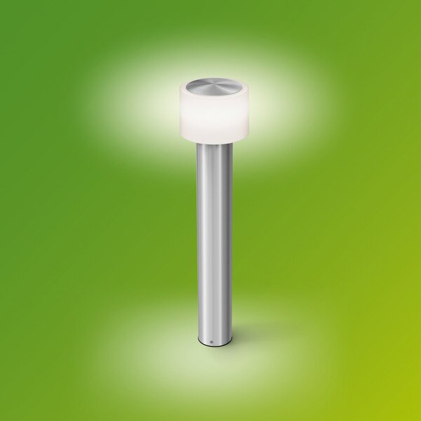 Philips LED-svetilka za podnožje Otis UE, nerjaveče jeklo, IP44, Kovinska, Nerjaveče jeklo, Sodobni