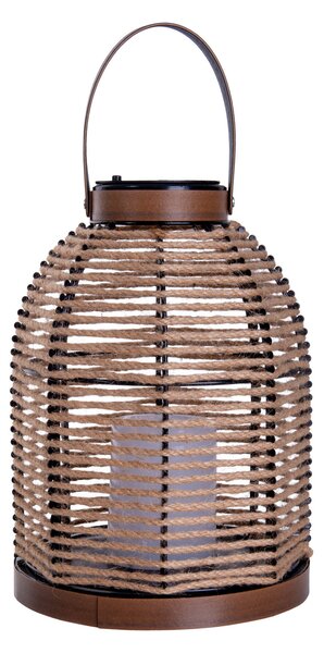 Näve LED-solarna svetilka Korbinian, rjava, višina 29 cm, IP44,, Rjava / rjasta