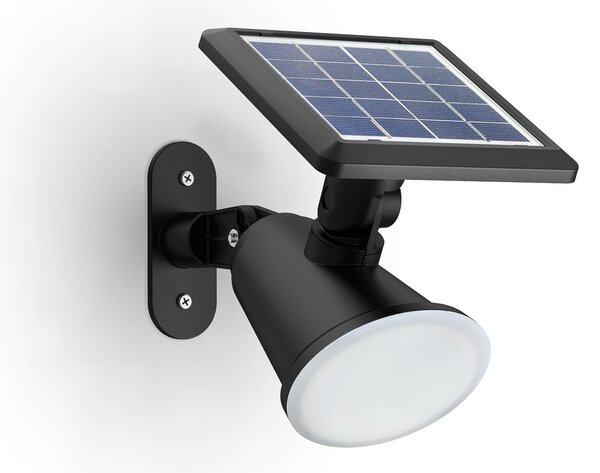 Philips LED-solarna stenska svetilka Jivix, paket 2 kosov, Črna, Plastika, Sodobni