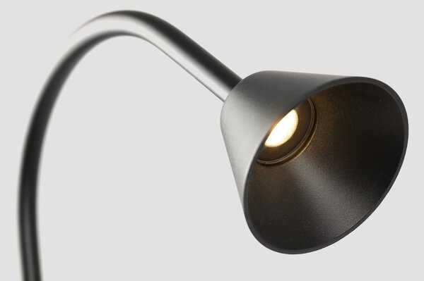 FARO BARCELONA LED-svetilka Lily, višina 65 cm, črna, nerjaveče jeklo, IP65, Črna, Nerjaveče jeklo, Sodobni