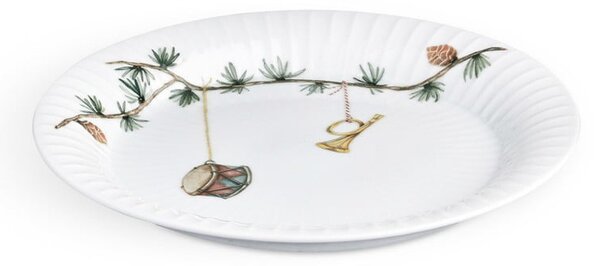 Bel desertni porcelanast krožnik z božičnim motivom ø 19 cm Hammershøi Christmas – Kähler Design