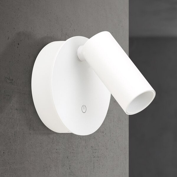 ORION LED stenska svetilka Luxy, bela, aluminij, CCT, dimmer, zatemnjen, Bela, Hodnik, Aluminij, Sodobni