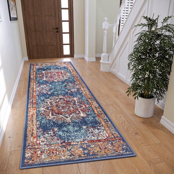 Temno moder tekač 80x240 cm Orient Maderno - Hanse Home