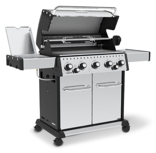 Plinski žar Broil King Baron S590 IR (5 gorilnikov, 13,2 kW, IR stranski gorilnik 3,1 kW, 82 x 44 cm površina za peko)