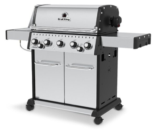 Plinski žar Broil King Baron S590 IR (5 gorilnikov, 13,2 kW, IR stranski gorilnik 3,1 kW, 82 x 44 cm površina za peko)