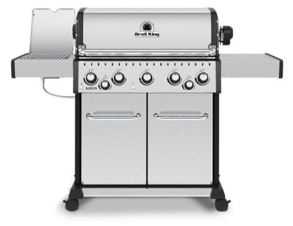 Plinski žar Broil King Baron S590 IR (5 gorilnikov, 13,2 kW, IR stranski gorilnik 3,1 kW, 82 x 44 cm površina za peko)