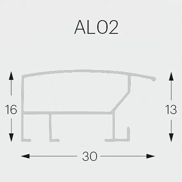 Aluminijast okvir za slike Alu-Design (13 x 18 cm, srebrn, širok okvir)