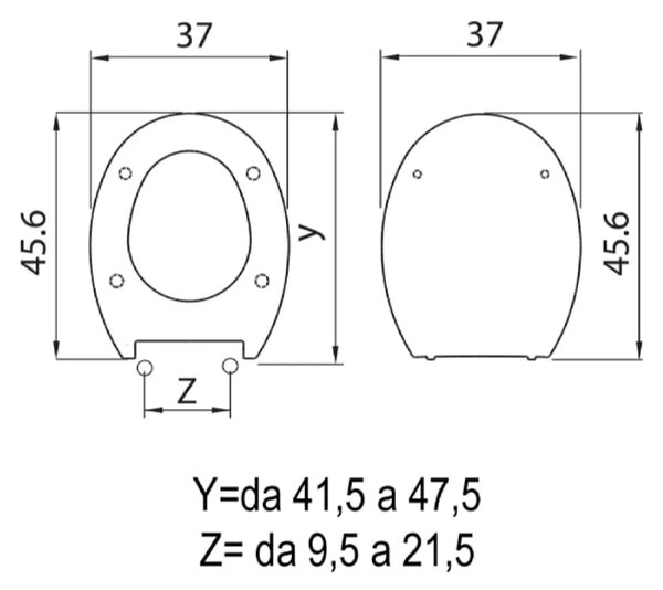 WC deska Camargue Shape (počasno spuščanje, duroplast, bela)