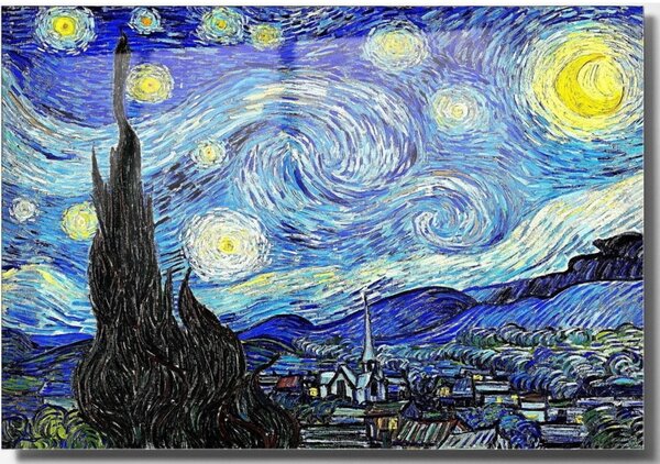 Steklena slika 70x50 cm Vincent van Gogh – Wallity