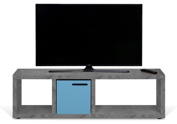 Siva TV omarica v betonskem dekorju 150x45 cm Berlin – TemaHome