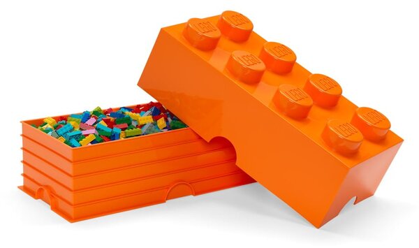 Oranžna škatla za shranjevanje LEGO®