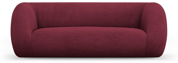 Bordo rdeča sedežna garnitura iz tkanine bouclé 210 cm Essen – Cosmopolitan Design