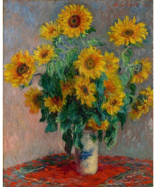 Reprodukcija slike Claude Monet - Bouquet of Sunflowers , 50 x 40 cm