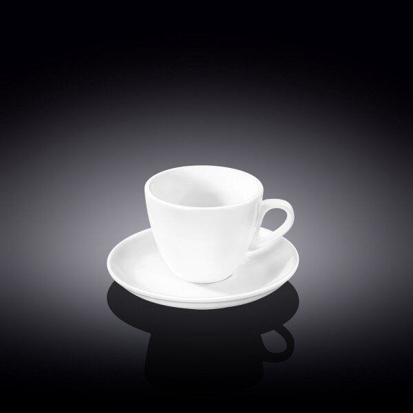 Skodelica in Podstavek, Porcelan, 75ml