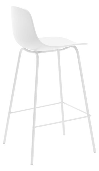 Bel plastičen barski stol 92,5 cm Whitby – Unique Furniture