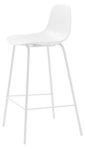 Bel plastičen barski stol 92,5 cm Whitby – Unique Furniture