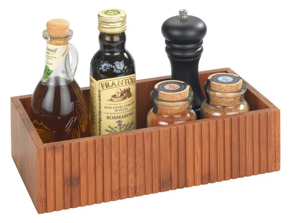 Škatla za shranjevanje iz bambusa v naravni barvi 30x15x8 cm Mera – Wenko