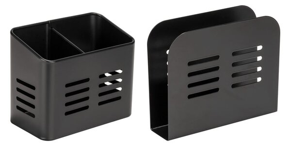 Kovinska stojala za pribor in serviete v kompletu 2 ks Black Outdoor Kitchen Baco – Wenko