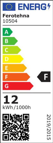 Nadgradni LED panel Ferotehna Slim (12 W, 900 lm, 4000 K, Ø17 cm, antracit)