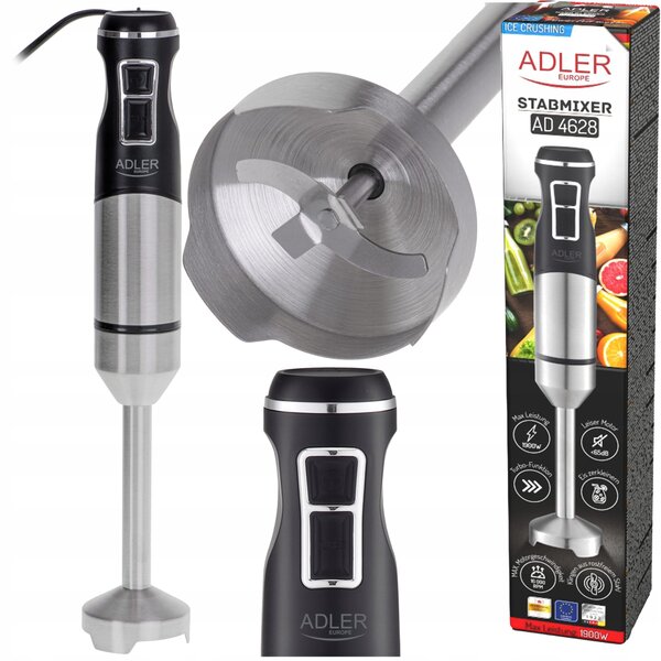 1500W inox ročni palični mešalnik in blender TURBO funkcija