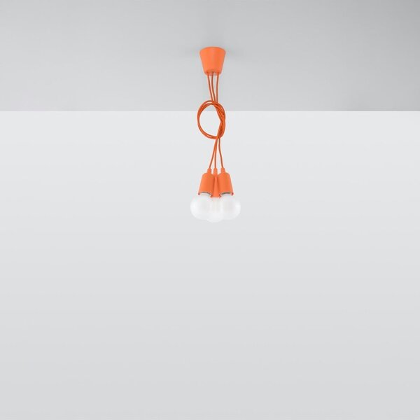 Oranžna viseča svetilka ø 15 cm Rene – Nice Lamps