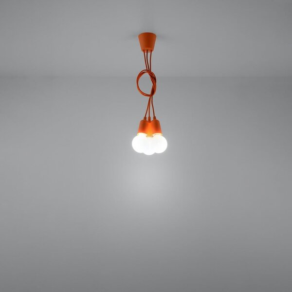 Oranžna viseča svetilka ø 15 cm Rene – Nice Lamps