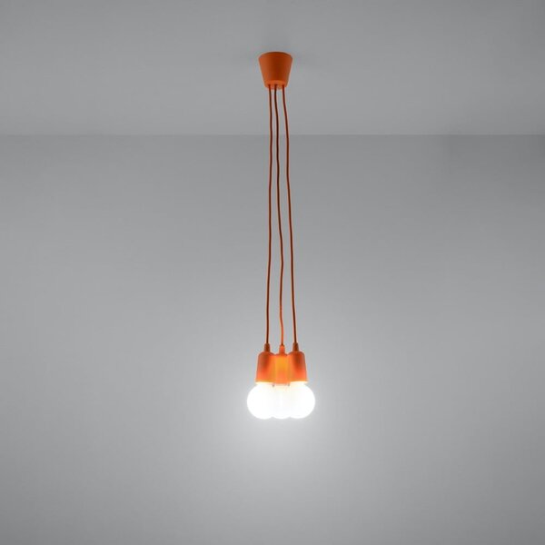 Oranžna viseča svetilka ø 15 cm Rene – Nice Lamps