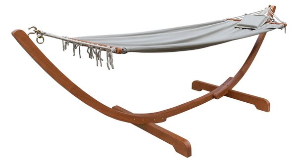 Vrtni gugalni stol na konstrukciji iz evkaliptusovega lesa Garden Pleasure Hammock Madeira