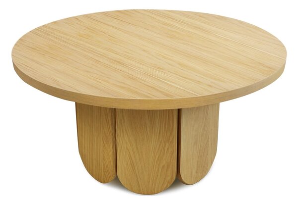 Okrogla mizica s ploščo v hrastovem dekorju 78x78 cm Soft - Woodman