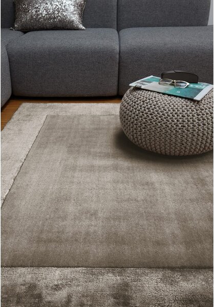 Rjava ročno tkana preproga iz mešanice volne 80x150 cm Ascot – Asiatic Carpets