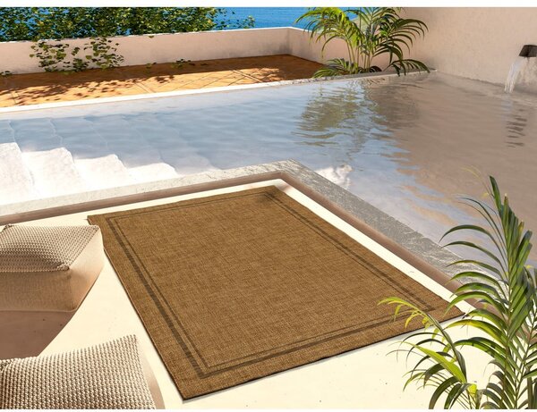 Rjava zunanja preproga 80x150 cm Guinea Natural – Universal