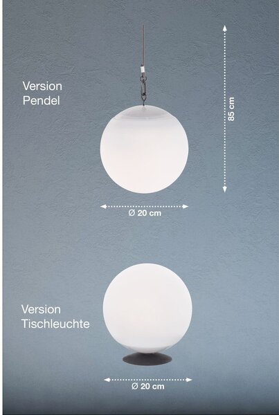 LED zunanja zatemnitvena svetilka z daljinskim upravljalnikom s solarnim panelom ø 20 cm Twin – Fischer & Honsel