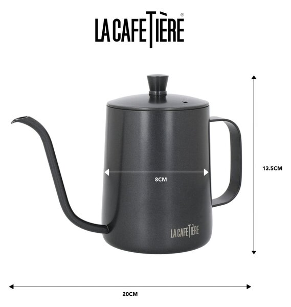 Siva posoda za pripravo kave iz nerjavečega jekla 0,6 l La Cafetiere - Kitchen Craft