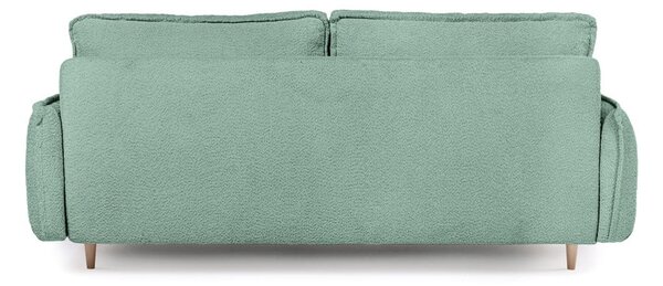 Zelena raztegljiva sedežna garnitura iz tkanine bouclé 215 cm Patti – Bonami Selection
