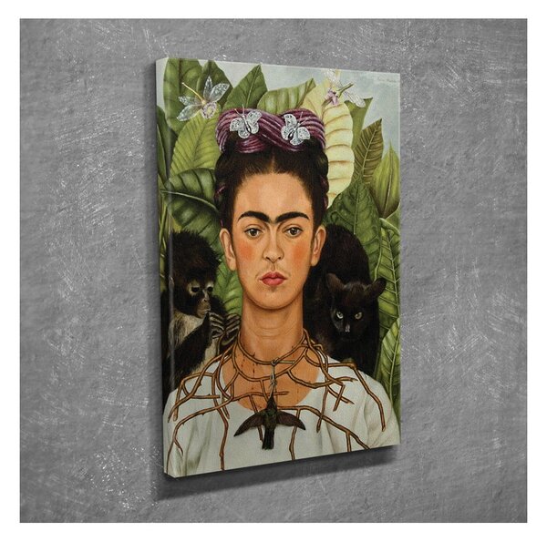 Stenska reprodukcija na platnu Frida Kahlo, 30 x 40 cm