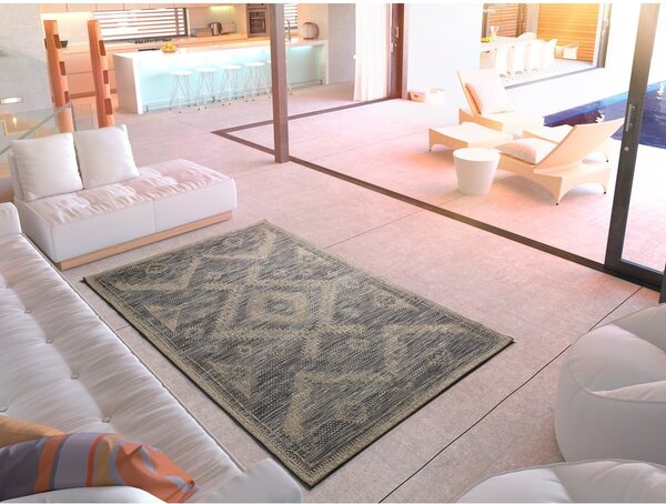 Siva zunanja preproga Universal Devi Ethnic, 160 x 230 cm